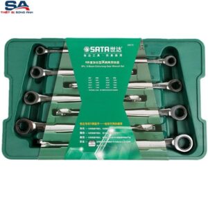 Bộ cờ lê vòng miệng tay đòn tự động 8 chi tiết Sata 08015
