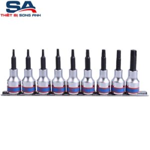 1/2" Bộ đầu tuýp sao dài 9 chi tiết hệ inch Kingtony 4119PR10