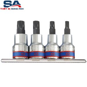 1/2" Bộ tuýp đầu sao 4 chi tiết Kingtony 4126PR