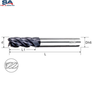 Dao phay ngón hợp kim 4 me CMTéc CERS4