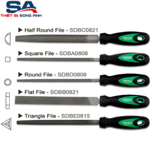 Dũa bán nguyệt 8" Toptul SDBC0821