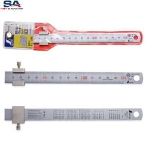 Thước lá inox 150mm có khoá Shinwa 76751