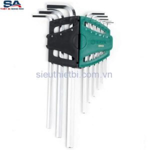 Bộ lục giác loại dài 9 chi tiết Sata 09103