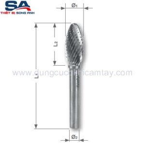 Mũi mài hợp kim 8mm Ruko 116218