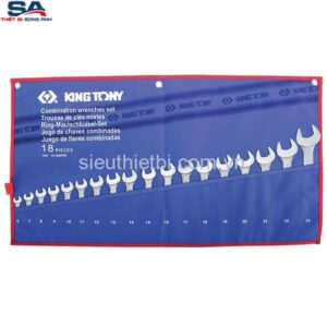 Bộ cờ lê vòng miệng 18 chi tiết 6-24mm Kingtony 1218MRN