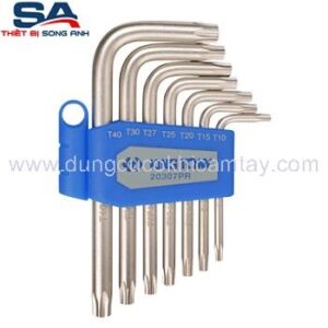 Bộ lục giác sao ngắn 7 có lỗ cái Kingtony 20407PR