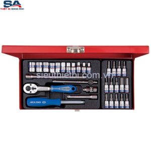1/4" Bộ tuýp 31 chi tiết hệ mét Kingtony 2031MR