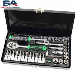 Bộ tuýp 1/4" 4-14mm 36 chi tiết Vata 2036M