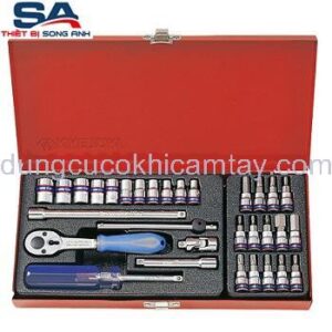 1/4" Bộ tuýp 31 chi tiết 4-13mm Kingtony 2531MR