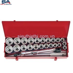 Bộ tuýp 26 chi tiết hệ inch và hệ mét Kingtony 6226CR