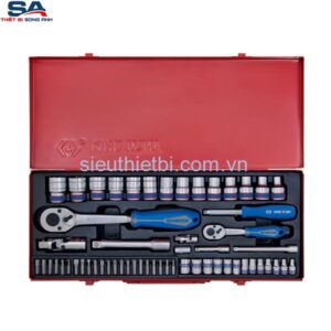 Bộ tuýp 58 chi tiết 1/4"+1/2" Kingtony 7558MR