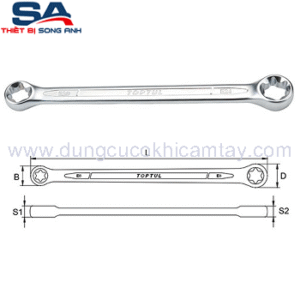 Cờ lê sao 2 đầu vòng E6xE8​​ Toptul AAEE0608