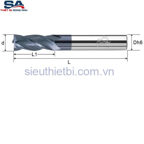 Dao phay ngón hợp kim 4me CMTéc CESM4