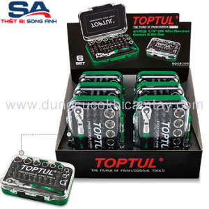 1/4" Bộ tuýp và cần tự động Toptul GBAW4101