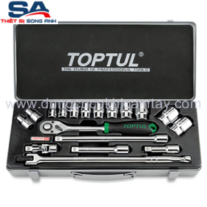 Bộ tuýp 1/2" 18 chi tiết Toptul GCAD1810