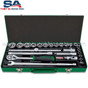 Bộ tuýp 6 cạnh 1/2" 25 chi tiết Toptul GCAD2507