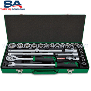 Bộ tuýp 6 cạnh 1/2" 25 chi tiết Toptul GCAD2511