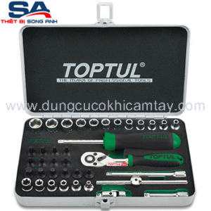 Bộ tuýp 1/4" 38 chi tiết Toptul GCAD3801