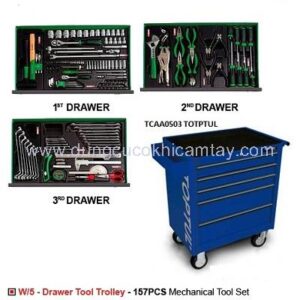 Xe đồ nghề 5 ngăn 157 chi tiết Toptul GCAJ0055 1