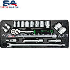 Bộ tuýp lục giác 1/2" 18 chi tiết Toptul GCAT1801