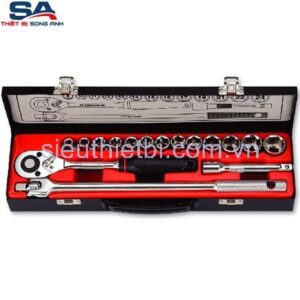 Bộ típ 1/2" 17 cái 6 góc Gestar 299-097