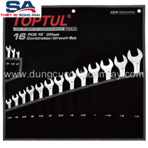 Bộ cờ lê vòng miệng 16 chi tiết hệ inch Toptul GPBX1601