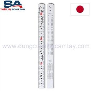 Thước lá inox mạ nhũ bạc 30cm Niigata SV-30KD