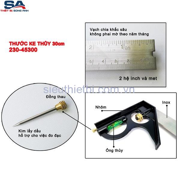 Thước ke thủy sắt 305mm TTPusa 230-45300 - Ảnh 3