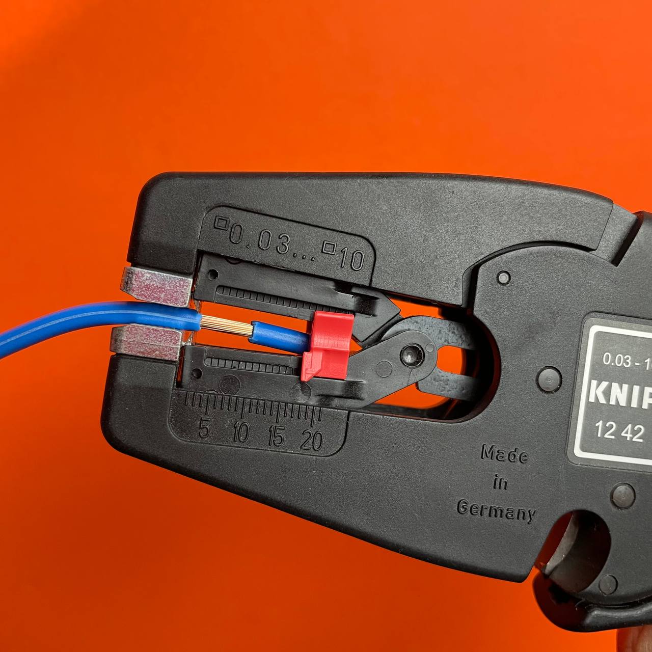 KÌM TUỐT ĐẦU DÂY ĐIỆN KNIPEX MULTISTRIP 10 MM 12 42 195 - Ảnh 5