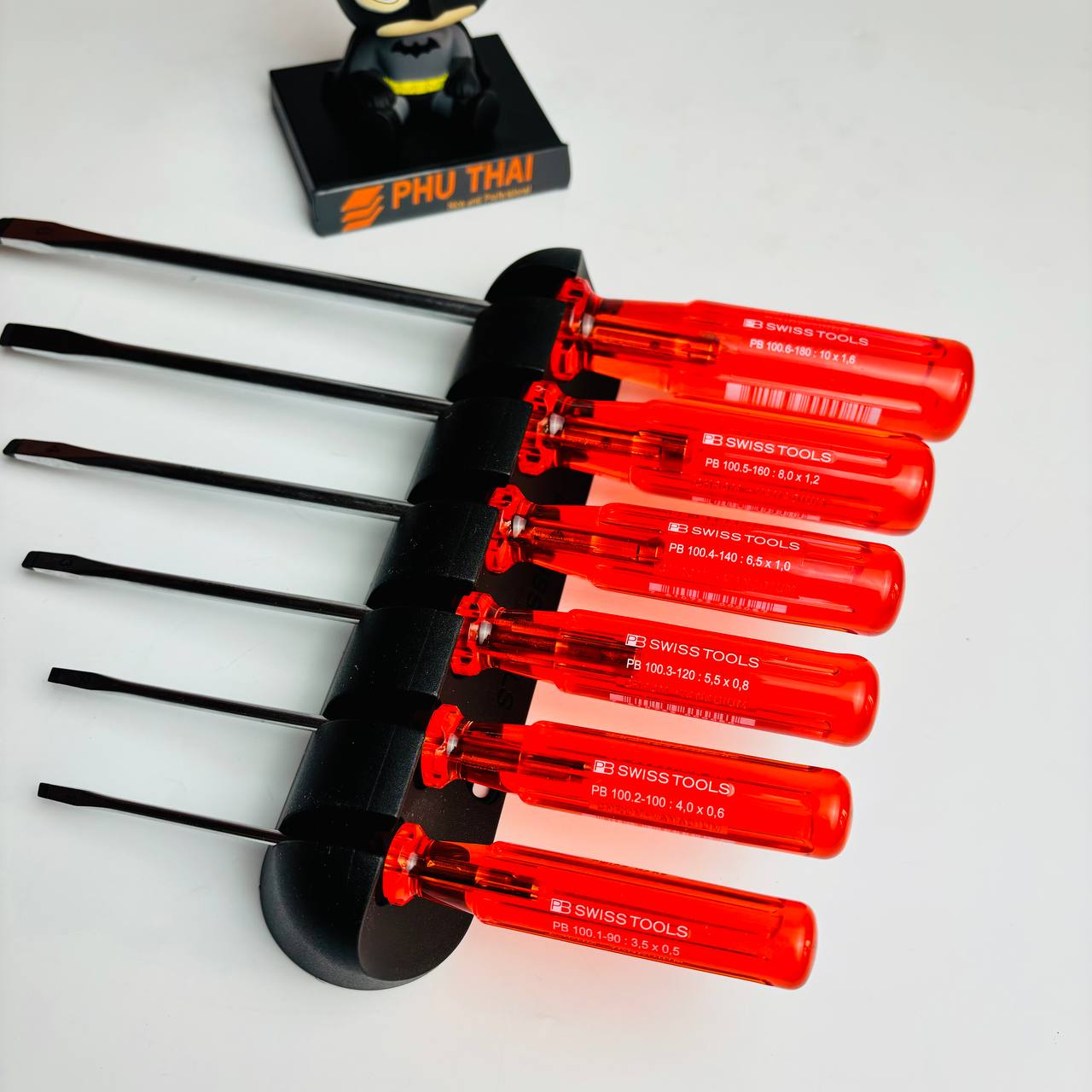 BỘ TUA VÍT PB SWISS TOOLS ĐẦU DẸP 6 CÂY KÈM GIÁ TREO PB 240 - Ảnh 5
