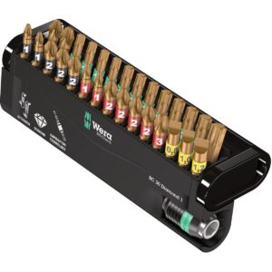 BỘ ĐẦU BIT BITORSION 30 CHIẾT, PHỦ KIM CƯƠNG WERA 05057431001