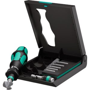 BỘ MŨI VÁT MÉP, LÃ LỖ ĐƯỢC ĐẶT TRONG MỘT HỘP CHẮC CHẮN, 8 SIZE WERA 05259147001