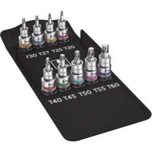 BỘ SOCKET LỤC GIÁC SAO "TORX ZYKLOP" 1/2 INCH, 9 CÁI WERA 05004202001