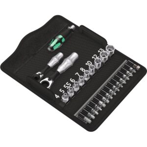 BỘ ĐẦU BITS 1/4 INCH KÈM TAY CẦM WERA 27CHI TIẾT 05135918001
