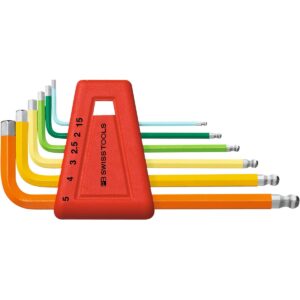 BỘ LỤC GIÁC NGẮN PB SWISS TOOLS 6 CHI TIẾT CAO CẤP PB 212.H-5 RB