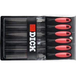 BỘ DŨA TINH CHÍNH XÁC, TAY CẦM 2 THÀNH PHẦN, 6 CHIẾC TRONG BỌC NHỰA DICK