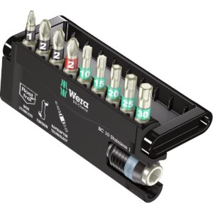 BỘ ĐẦU BIT 10 CHIẾC, THÉP KHÔNG RỈ INOX WERA 05259143001