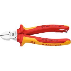 KÌM CẮT KNIPEX DÀI 160 MM CÁCH ĐIỆN 1000 V CÓ VÒNG GẮN DÂY AN TOÀN 70 06 160 T