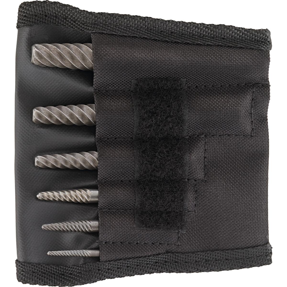 Bộ Lấy Ốc Gãy SCREW EXTRACTOR SET, 6 PIECES, IN A TEXTILE WALLET WITH COARSE FLUTES 5