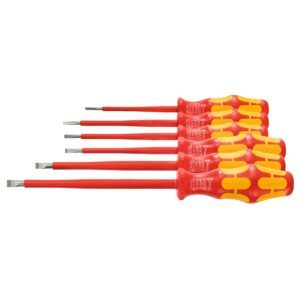 BỘ 6 CÂY TUA VÍT DẸP KRAFTFORM WERA CÁCH ĐIỆN 1000V ĐẦU LASERTIP 05258025001