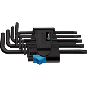 BỘ LỤC GIÁC BÔNG HOA THỊ CHỮ L WERA 9 CÂY THÂN PHỦ ĐEN 05024244002