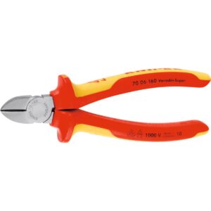 KÌM CẮT MẶT CHÉO MẠ CROM, CÁCH ĐIỆN KNIPEX 180MM 70 06 180