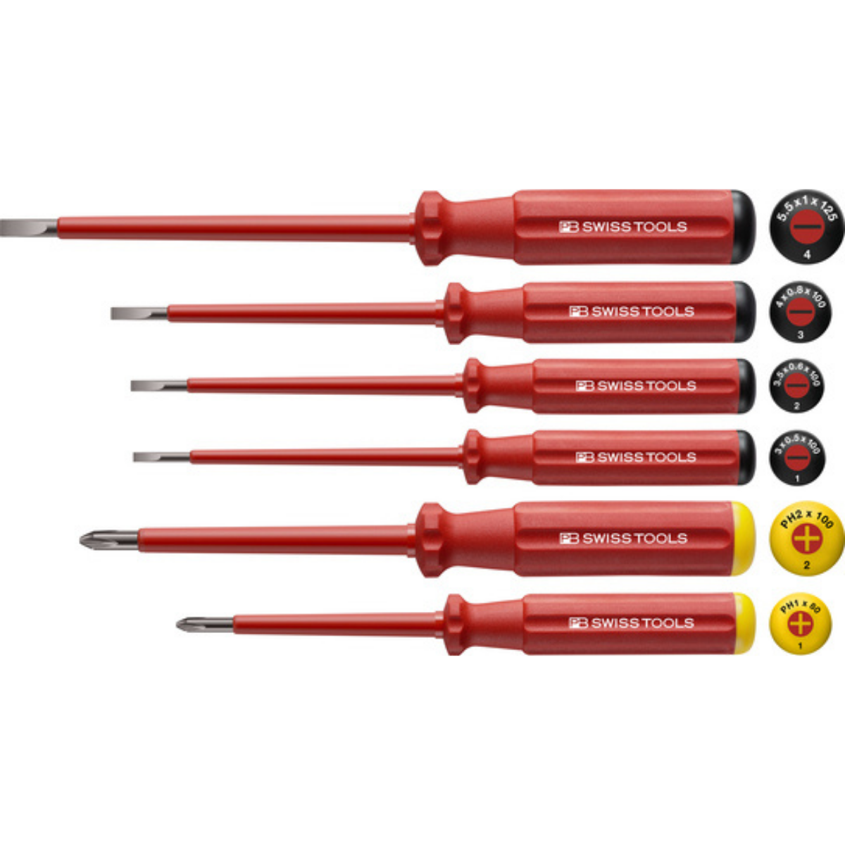 Bộ tua vít cách điện 1000V PB 5542 PB SWISS TOOLS L60060 2762