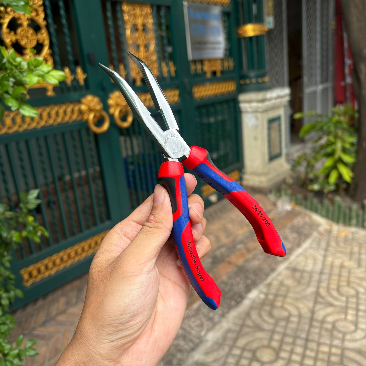 KÌM MŨI NHỌN GÓC MẠ CROM KNIPEX 200MM 26 25 200 - Ảnh 4