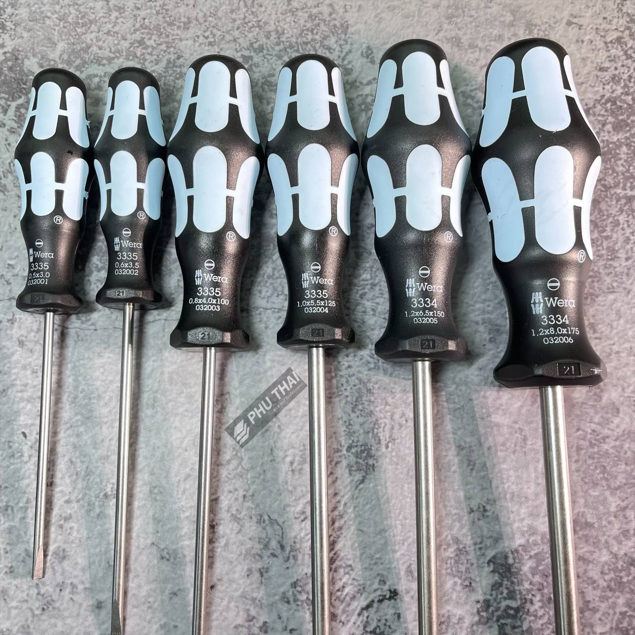 BỘ TUA VÍT DẸP WERA KRAFTFORM LÀM BẰNG INOX GỒM 6 CÂY 05259242001 - Ảnh 3