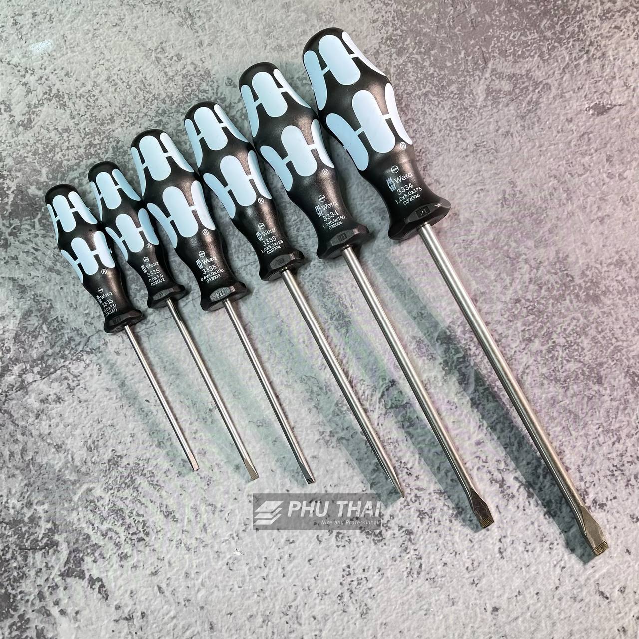 BỘ TUA VÍT DẸP WERA KRAFTFORM LÀM BẰNG INOX GỒM 6 CÂY 05259242001 - Ảnh 4