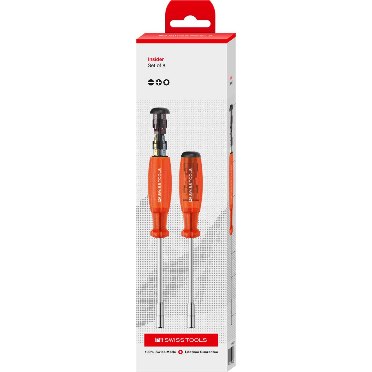 TUA VÍT INSIDER CÓ 8 MŨI BITS PB SWISS TOOLS PB 6465.Red CBB