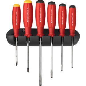 BỘ 6 TUA VÍT KÈM GIÁ TREO TƯỜNG PB SWISS TOOLS PB 8244