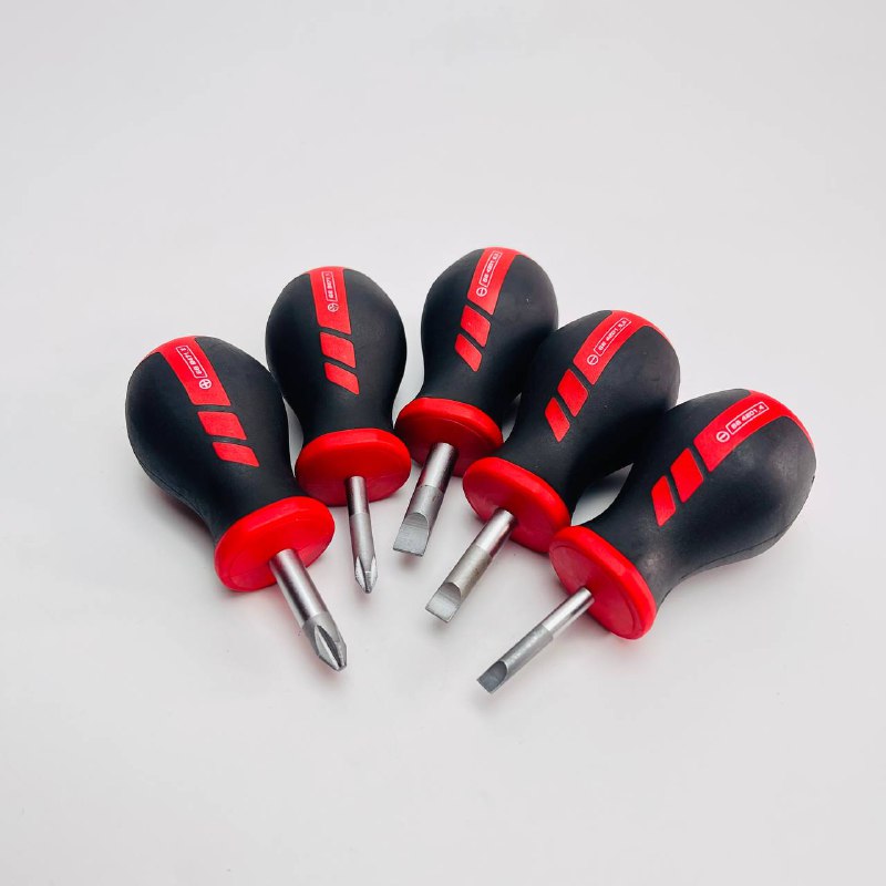 BỘ 5 CÂY TUA VÍT NGẮN 3 ĐÂU DẸP VÀ 2 ĐẦU PHILLIPS HOLEX - Ảnh 3