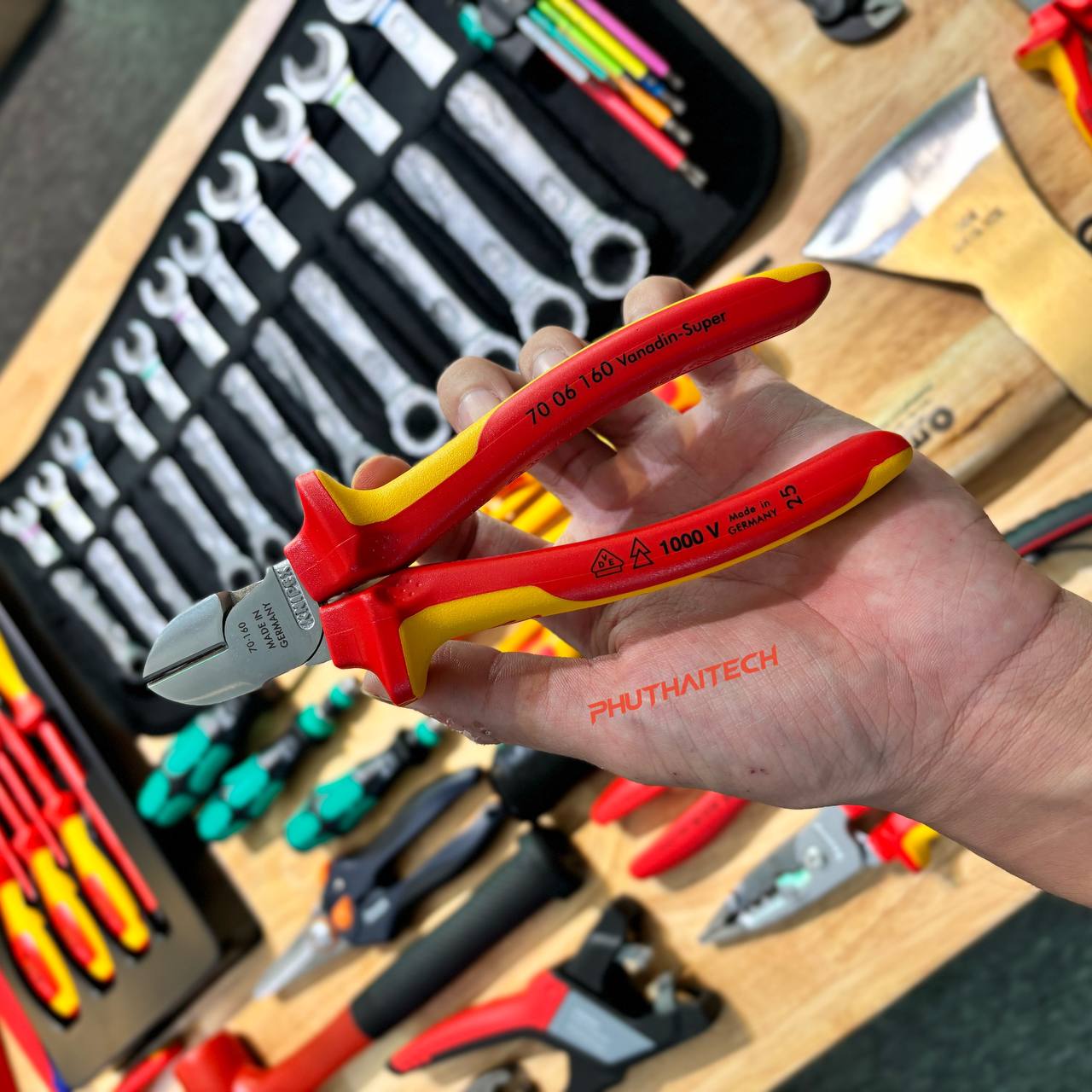 KÌM CẮT KNIPEX CÁCH ĐIỆN DIAGONAL 70 06 160 - Ảnh 3